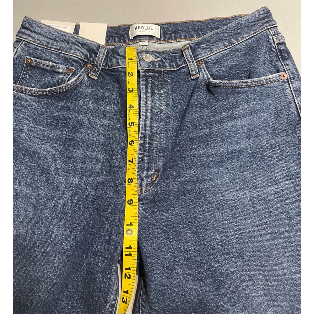 AGOLDE Wilder Mid-Rise Straight Jeans Size 30 NWT - Picture 13 of 14